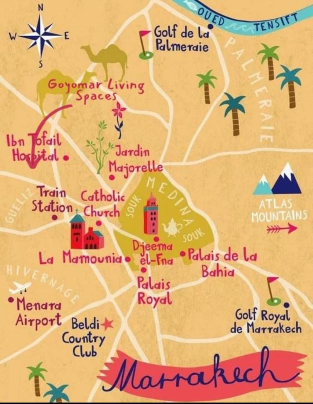 5 Minutes De La Gare Et Centre Ville Piscine Parking Marrakesh Ngoại thất bức ảnh